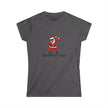 Rebel Without A Claus Fitted Softstyle Cotton Tee