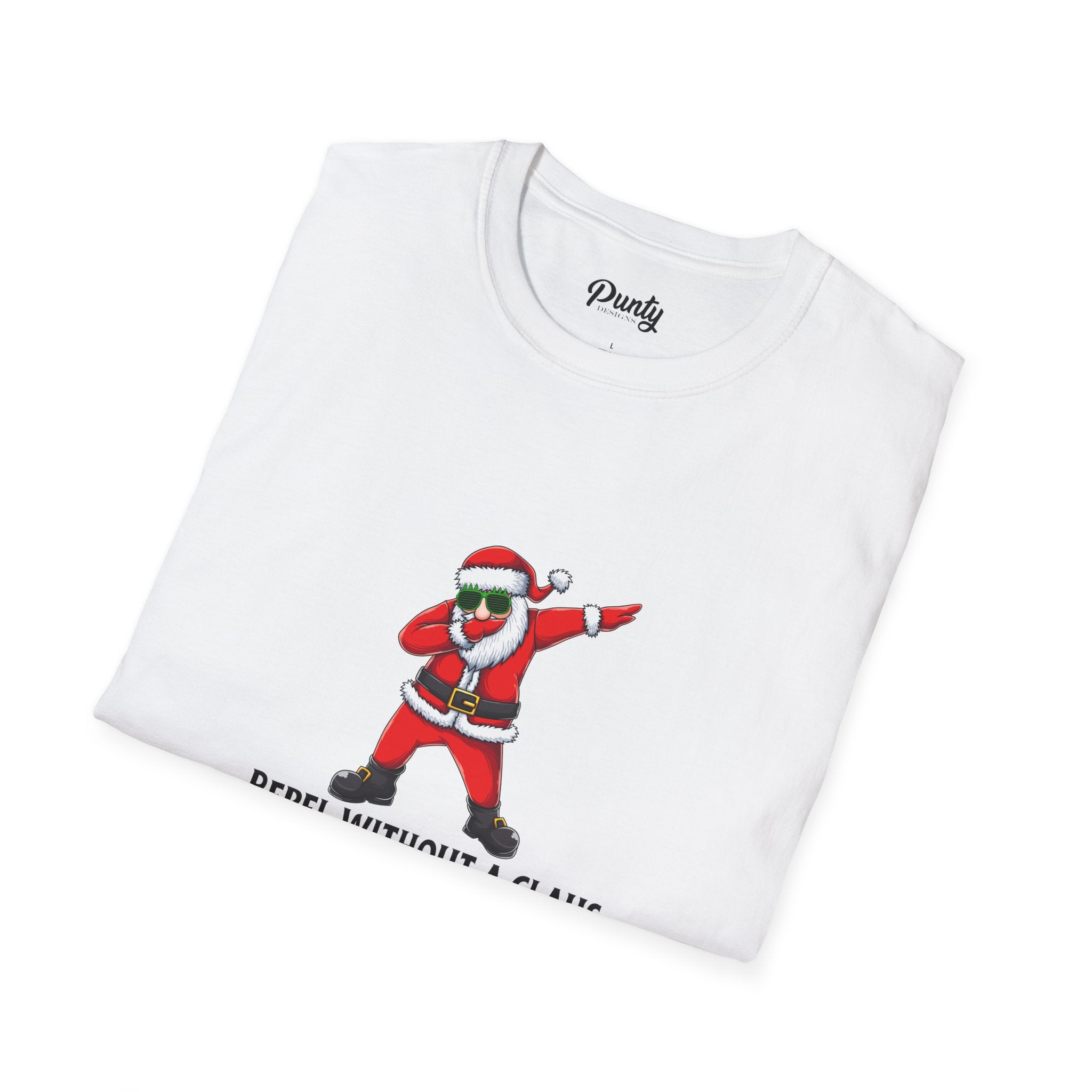 Rebel Without A Claus Softstyle Cotton Tee
