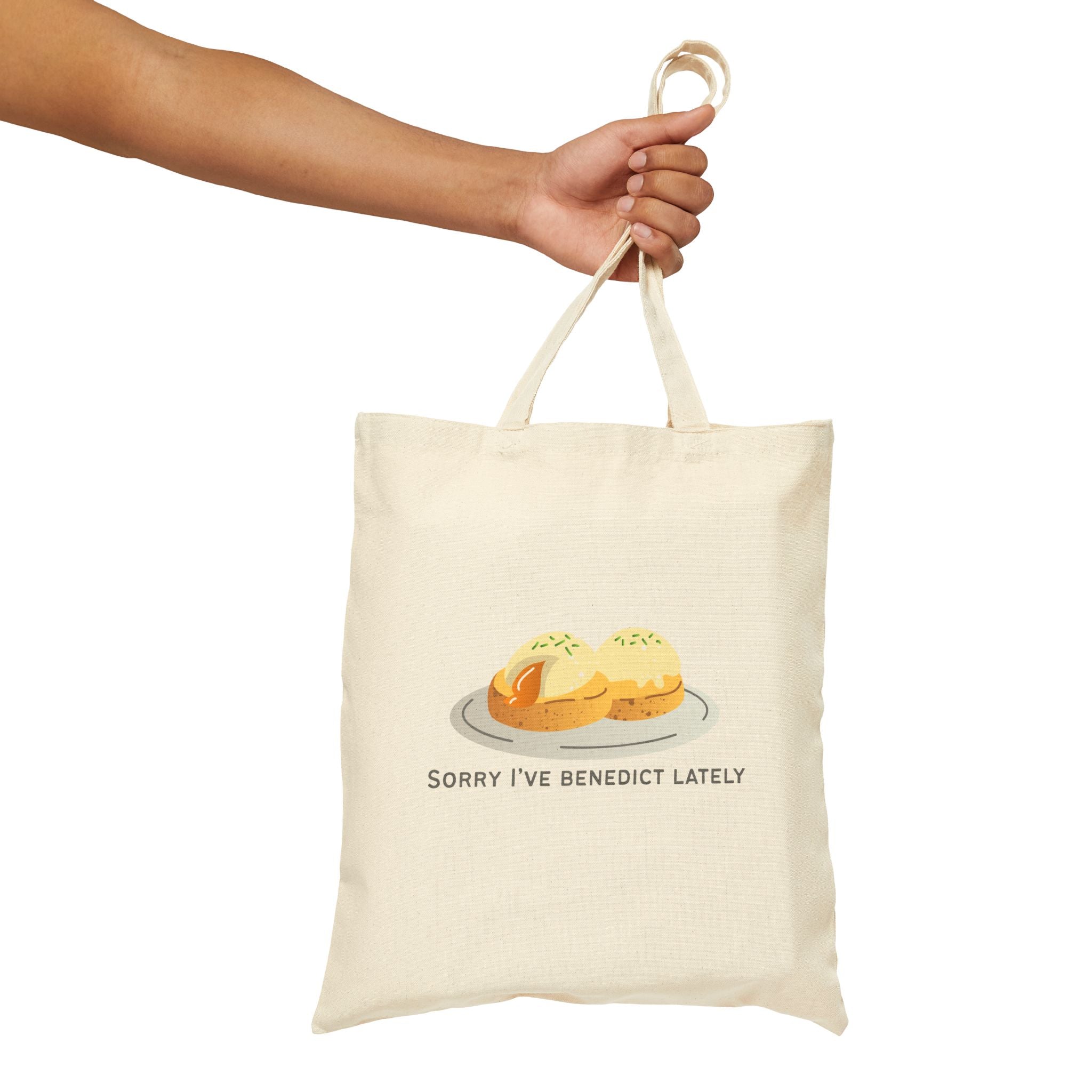 Sorry I've Benedict Lately Cotton Canvas Tote