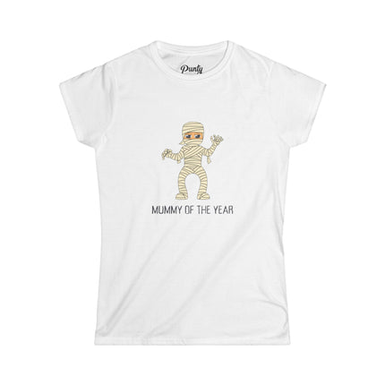 Mummy Of The Year Fitted Softstyle Cotton Tee