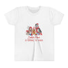 Santa Paws Is Coming To Town Youth Short Sleeve Tee