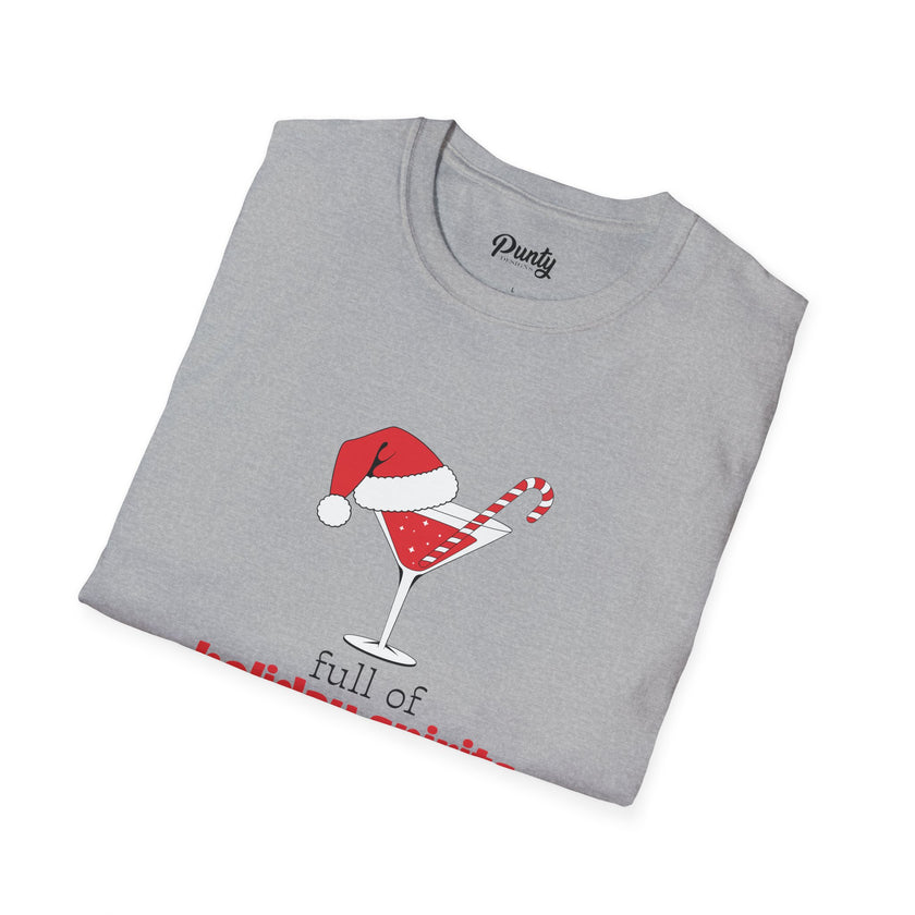 Full Of Holiday Spirits Softstyle Cotton Tee