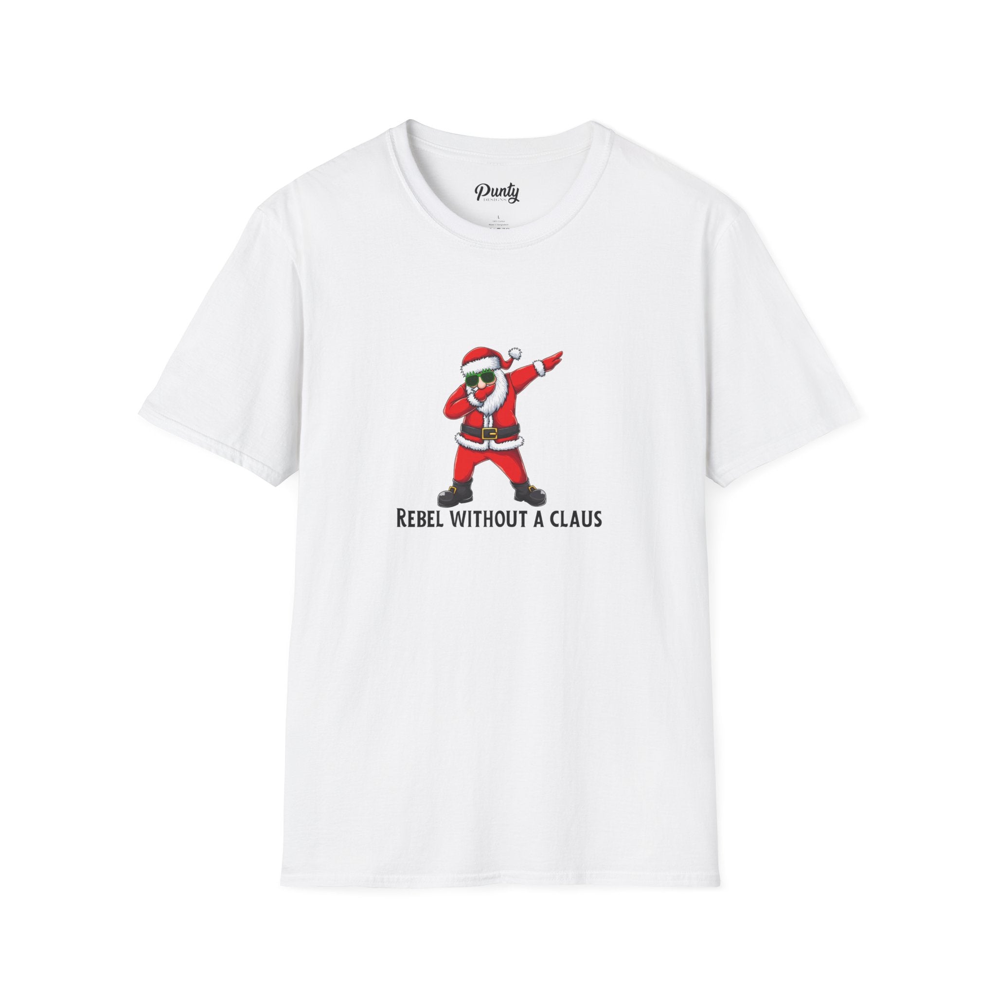 Rebel Without A Claus Softstyle Cotton Tee