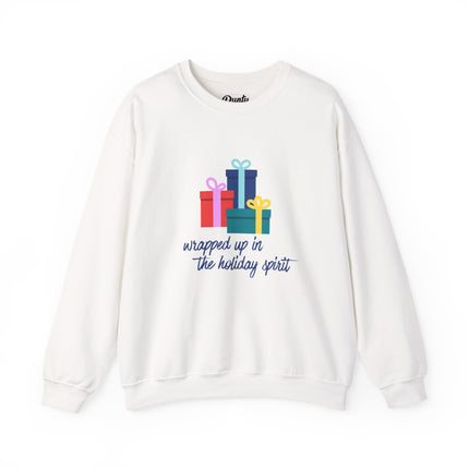 Wrapped Up In The Holiday Spirit Crewneck Sweatshirt