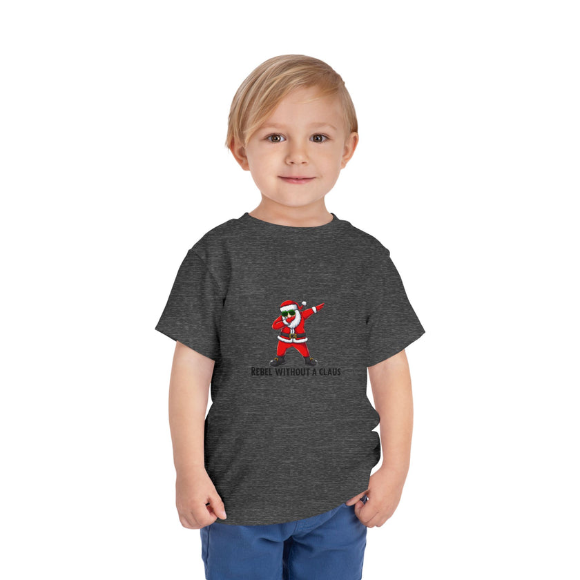 Rebel Without A Claus Toddler Tee