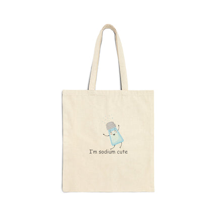 I'm Sodium Cute Cotton Canvas Tote