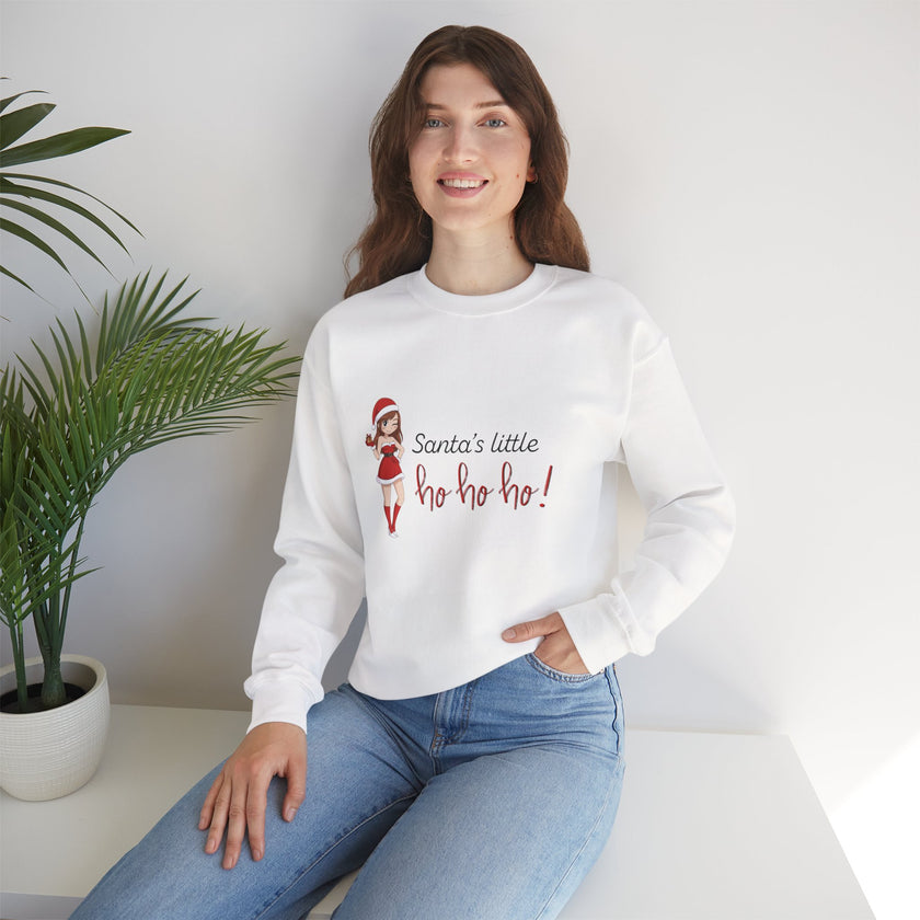 Santa's Little Ho Ho Ho Crewneck Sweatshirt