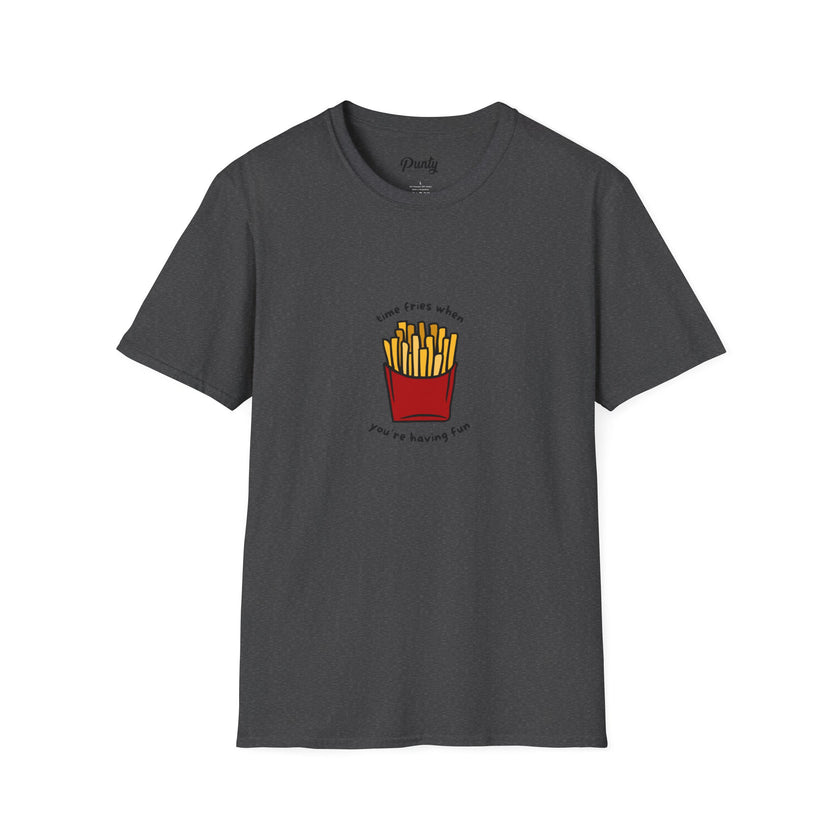 Time Fries When You're Having Fun Softstyle Cotton Tee