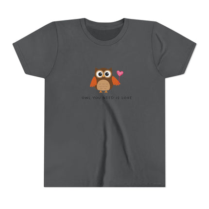 Owl You Need Is Love Youth Short Sleeve Tee