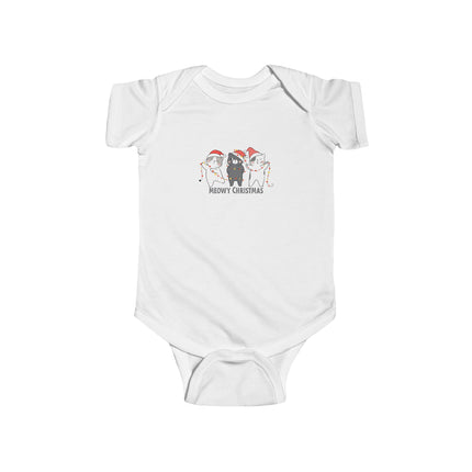 Meowy Christmas Baby Onesie