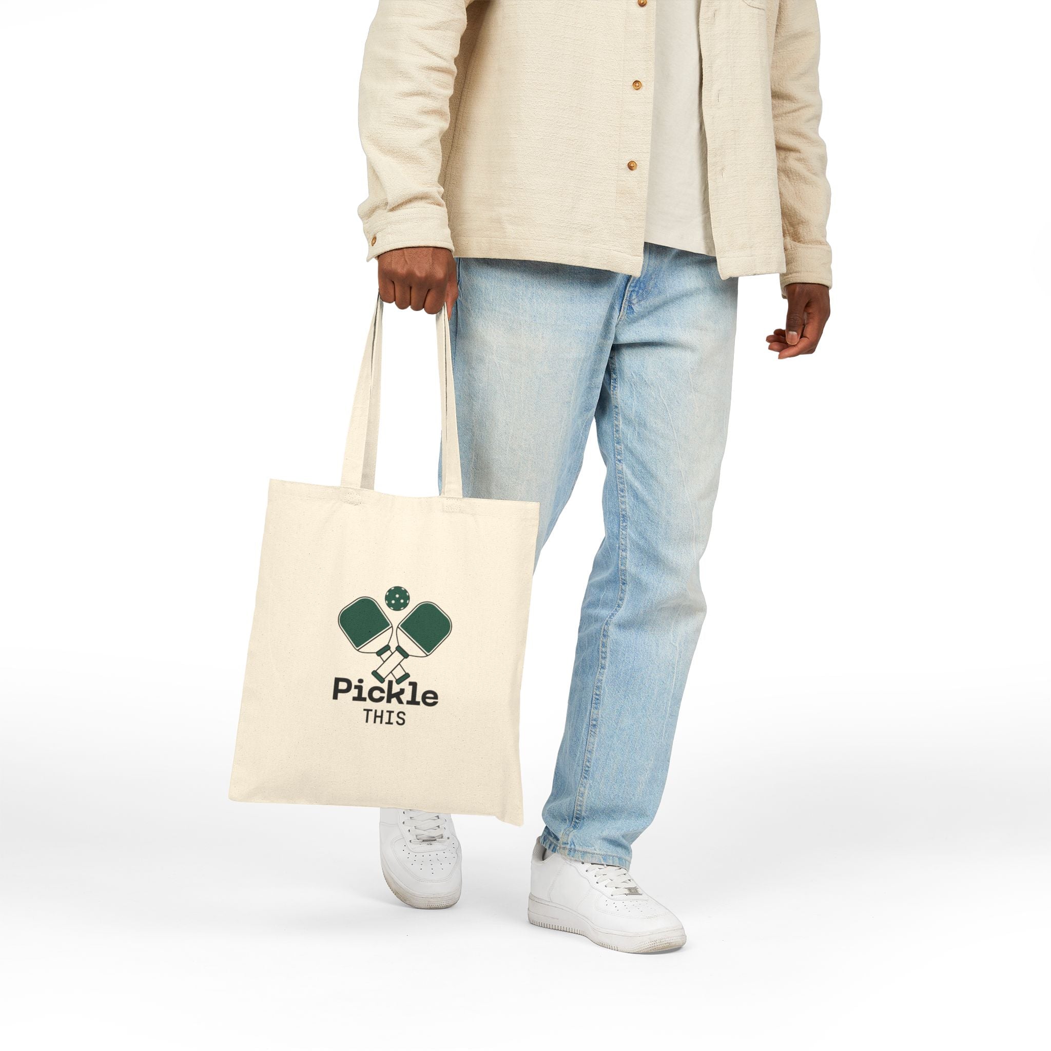 Pickle This Cotton Canvas Tote
