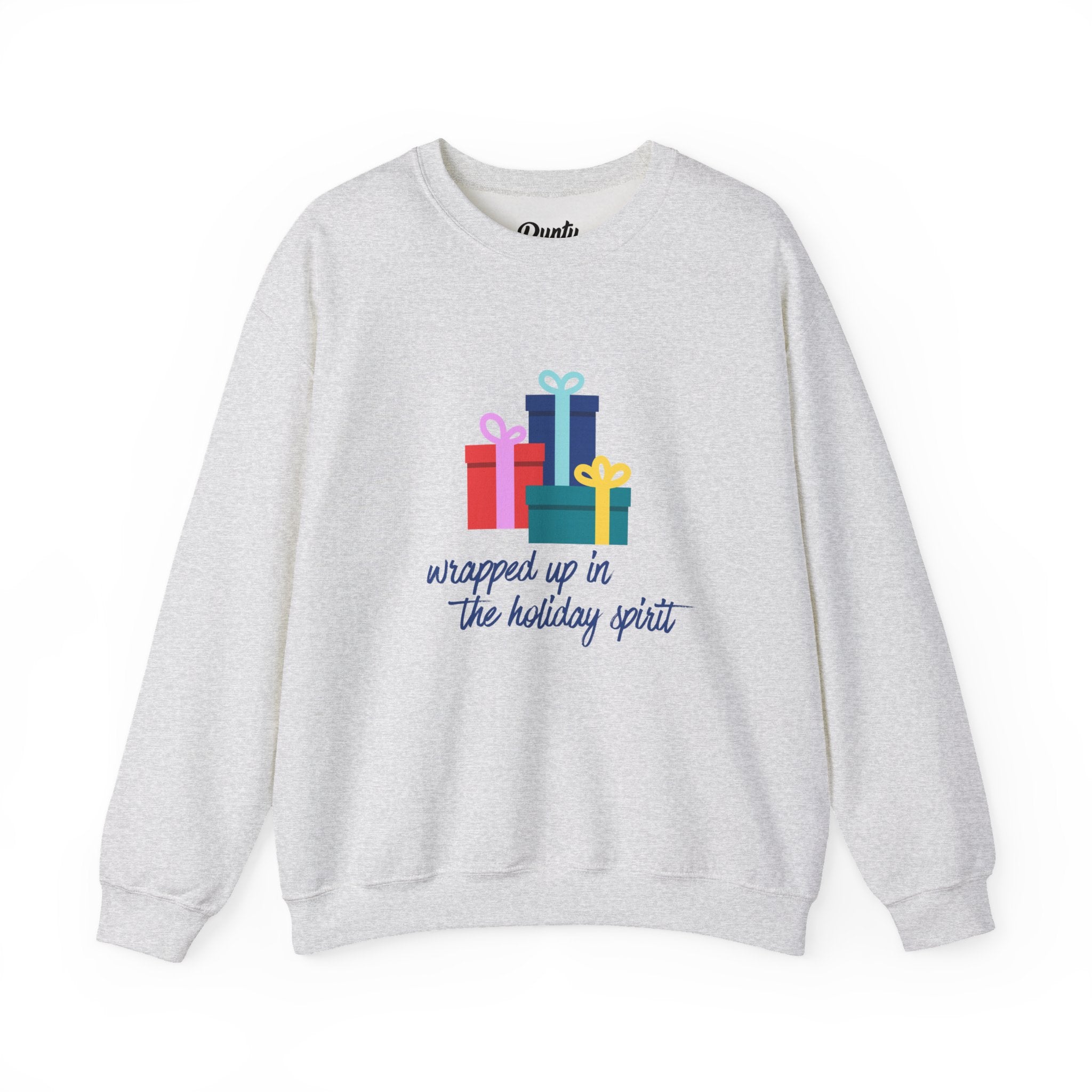 Wrapped Up In The Holiday Spirit Crewneck Sweatshirt