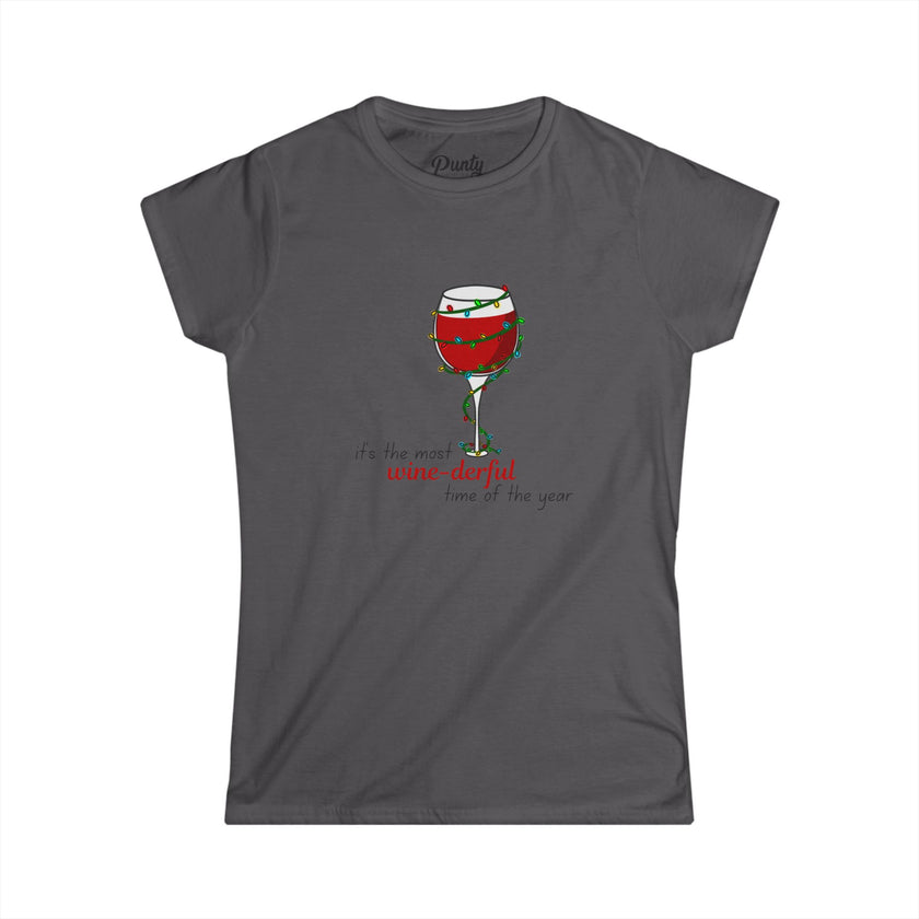 It's The Most Winederful Time Of The Year Fitted Softstyle Cotton Tee