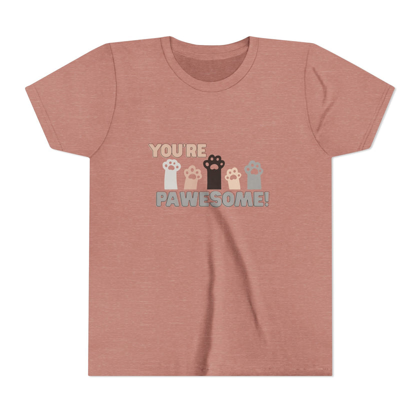 You're Pawesome Youth Short Sleeve Tee
