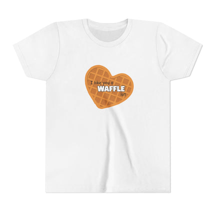 I Like You A Waffle Lot Youth Short Sleeve Tee