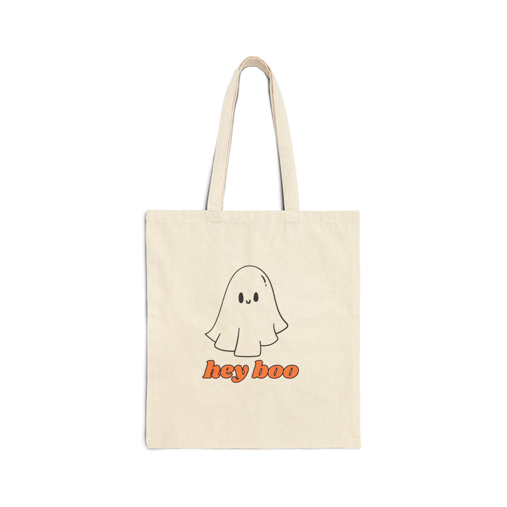 Hey Boo Cotton Canvas Tote