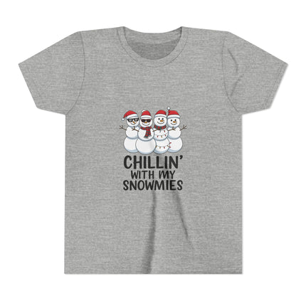 Chillin' With My Snowmies Youth Short Sleeve Tee
