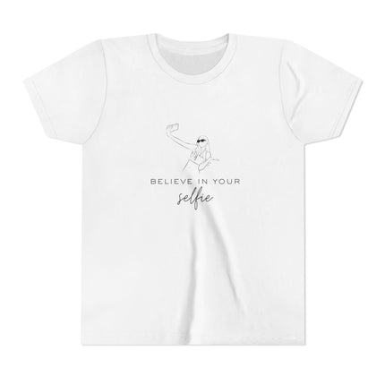 Believe in Your Selfie Youth Short Sleeve Tee