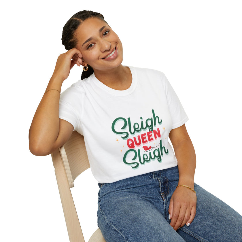 Sleigh Queen, Sleigh Softstyle Cotton Tee