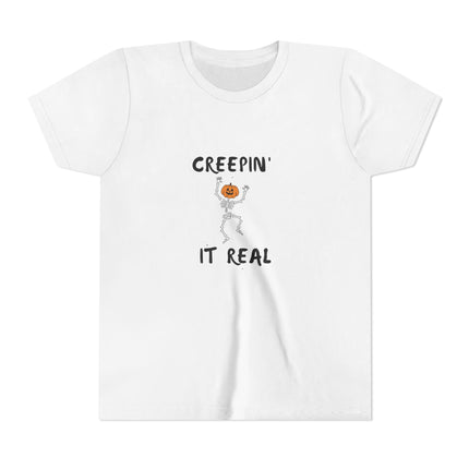 Creepin' It Real Skeleton Youth Short Sleeve Tee