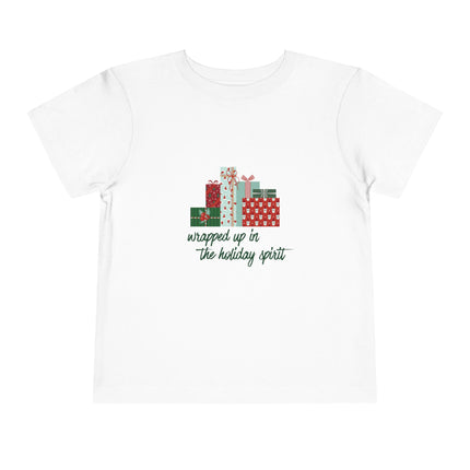 Wrapped Up In The Holiday Spirit Toddler Tee