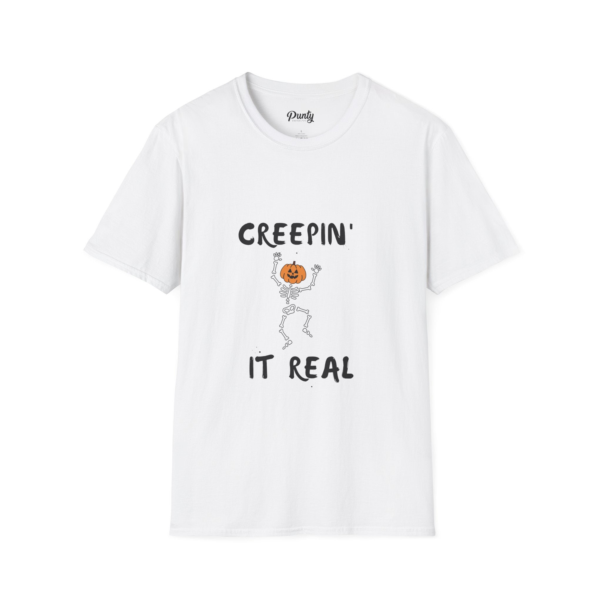 Creepin' It Real Skeleton Softstyle Cotton Tee