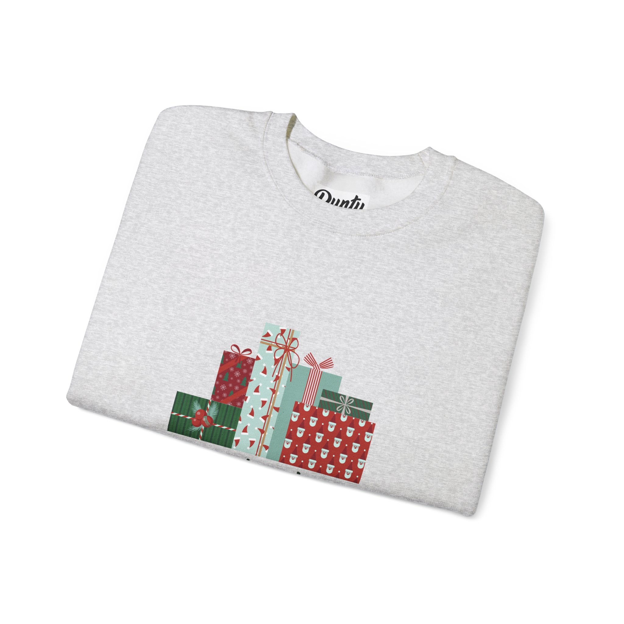 Wrapped Up In The Holiday Spirit- Red Crewneck Sweatshirt