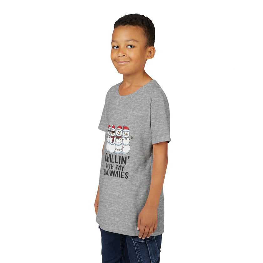 Chillin' With My Snowmies Youth Short Sleeve Tee