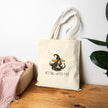 Resting Witch Face Cotton Canvas Tote