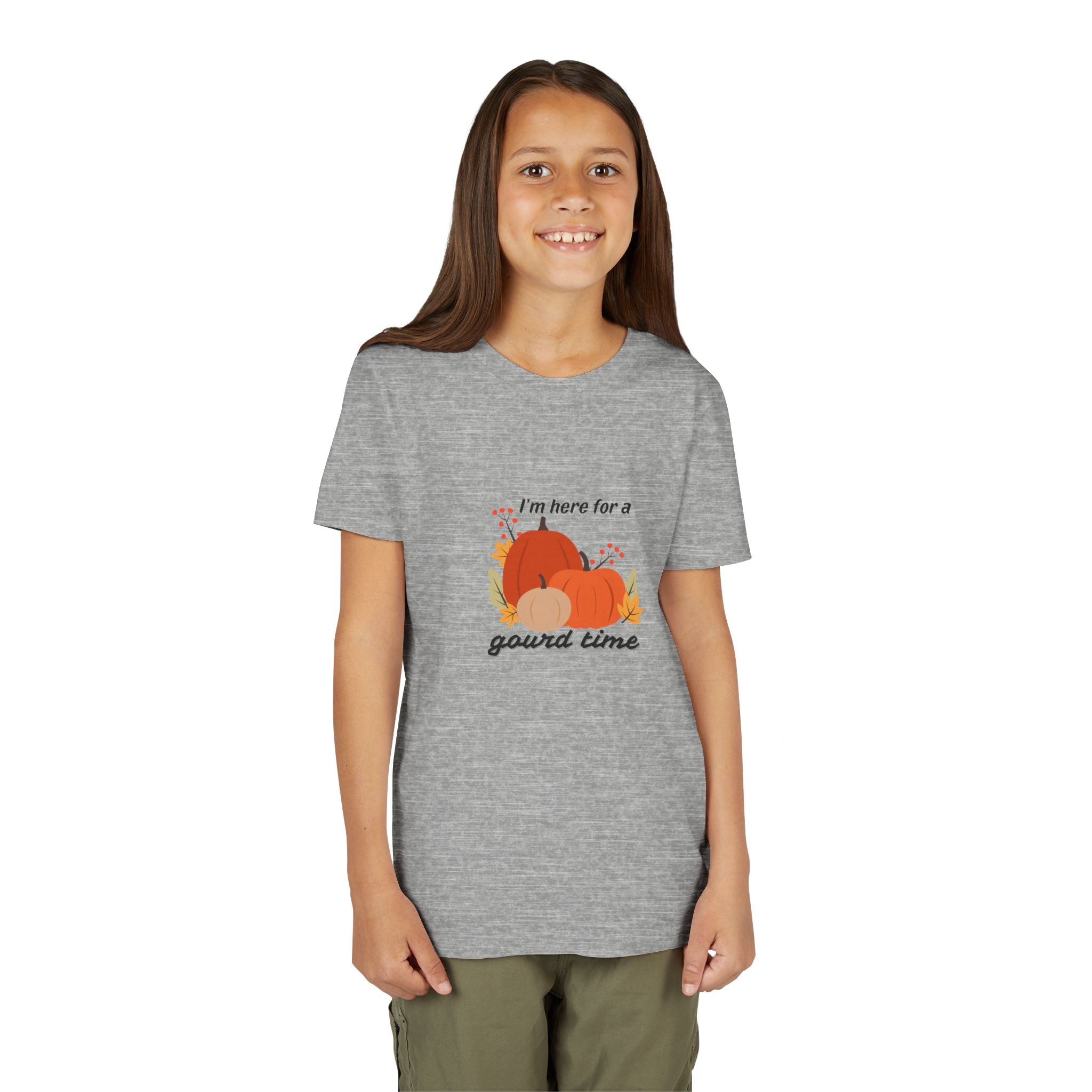 Here For A Gourd Time Youth Short Sleeve Tee
