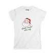 Santa-Mental Vibes Only Fitted Softstyle Cotton Tee
