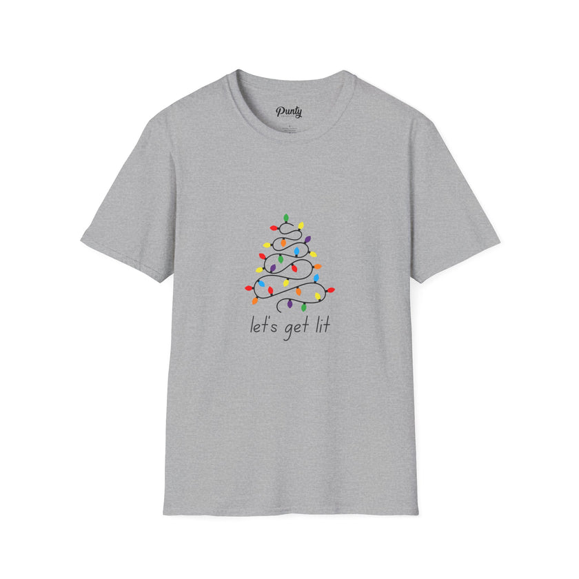 Let's Get Lit - Tree - Softstyle Cotton Tee