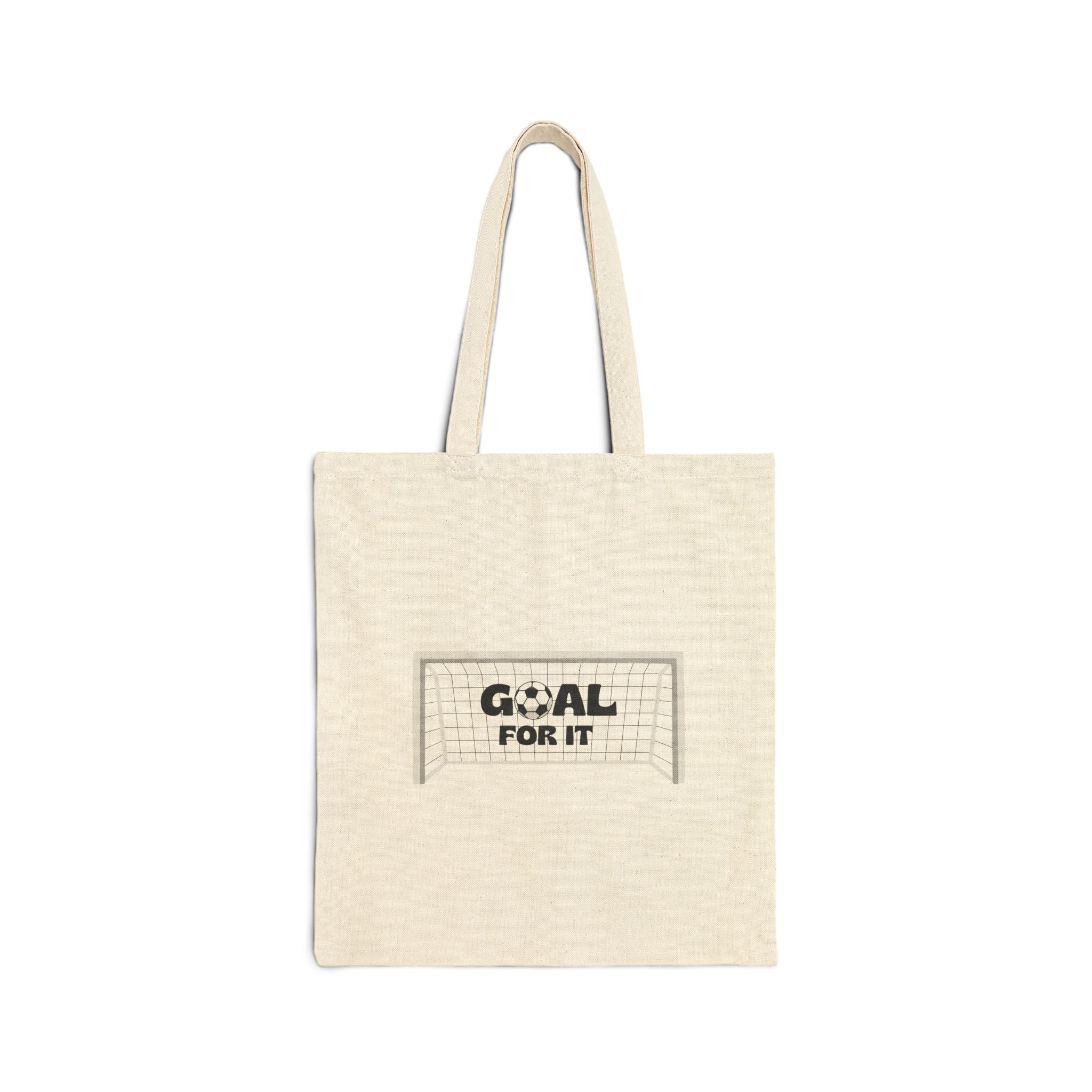 Goal For It Cotton Canvas Tote
