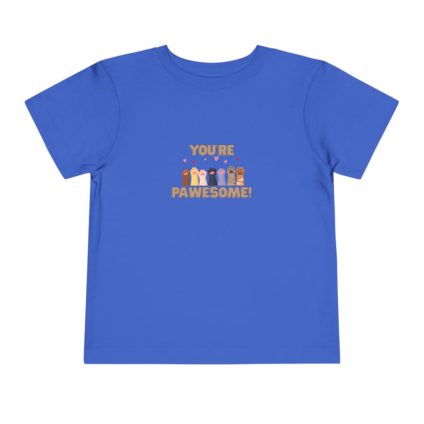 You're Pawesome- Hearts- Toddler Tee