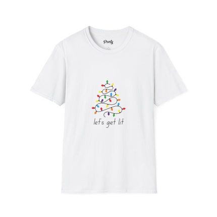 Let's Get Lit - Tree - Softstyle Cotton Tee