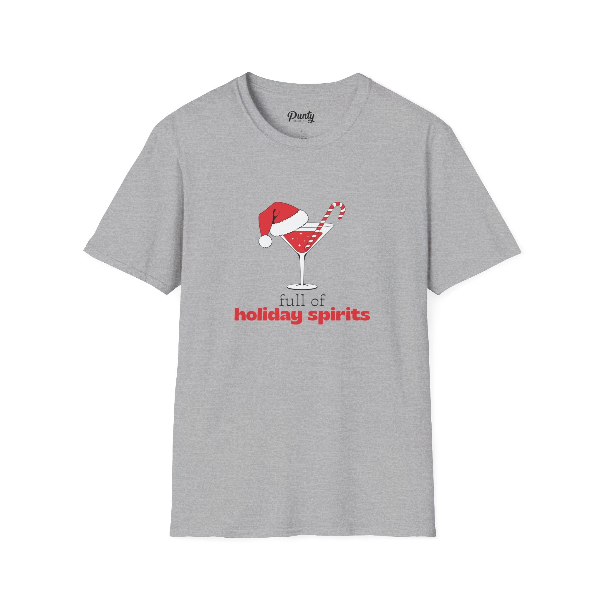 Full Of Holiday Spirits Softstyle Cotton Tee