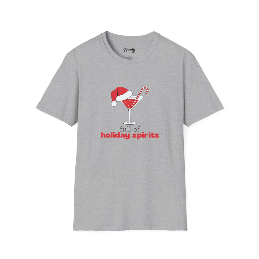 Full Of Holiday Spirits Softstyle Cotton Tee