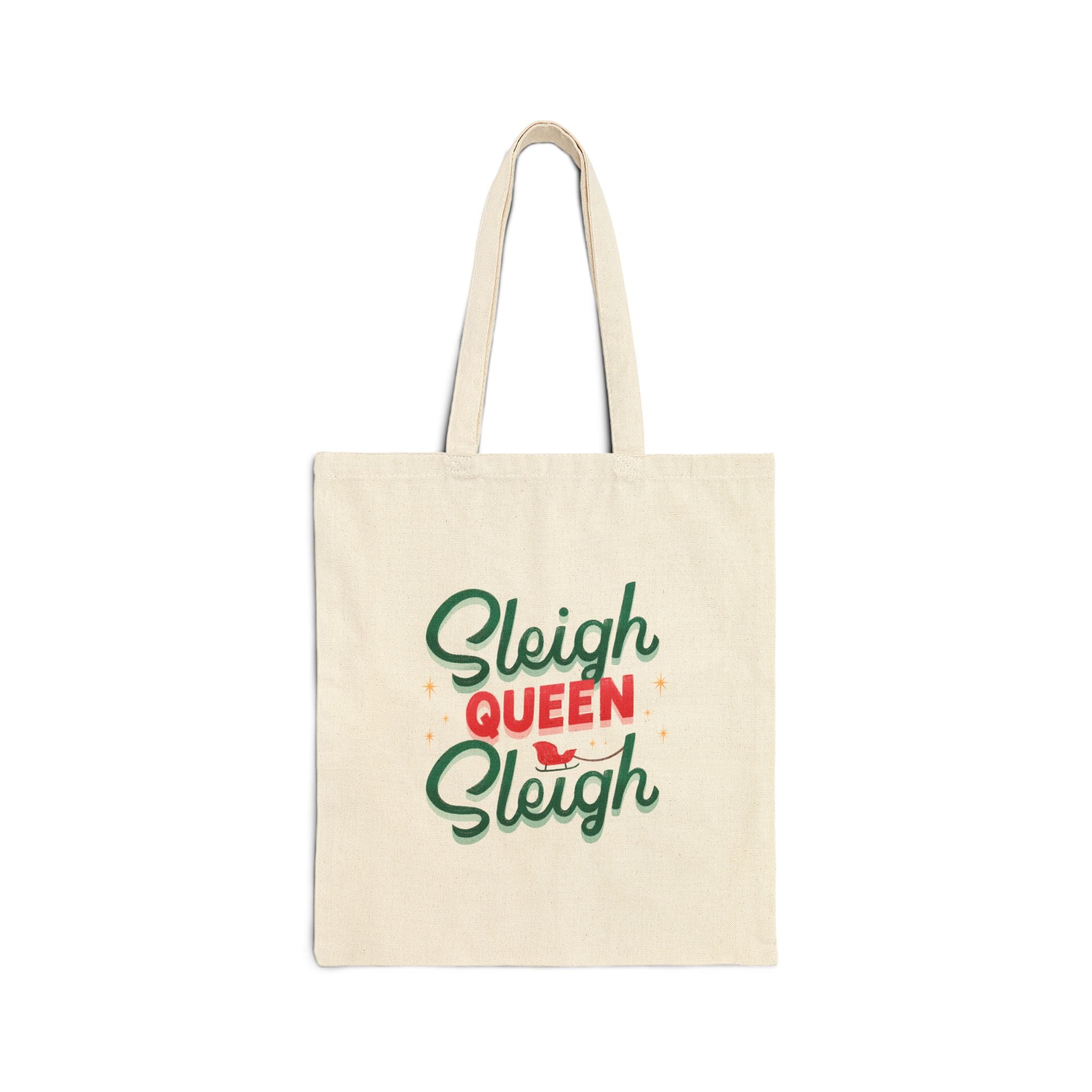 Sleigh Queen Sleigh Cotton Canvas Tote Bag