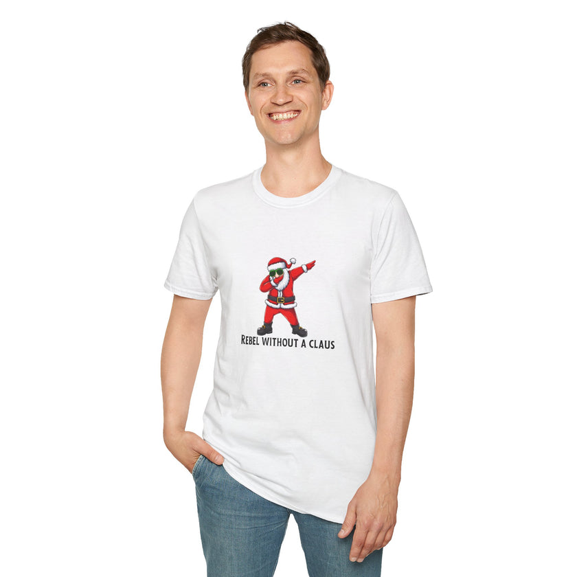 Rebel Without A Claus Softstyle Cotton Tee