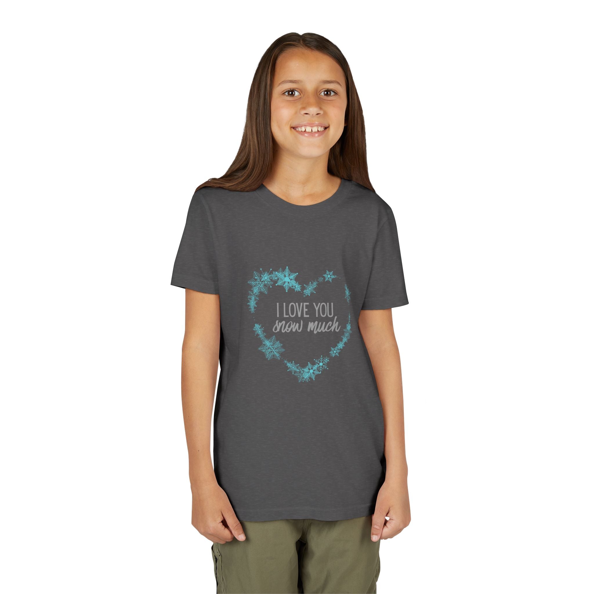 I Love You Snow Much Youth Short Sleeve Tee