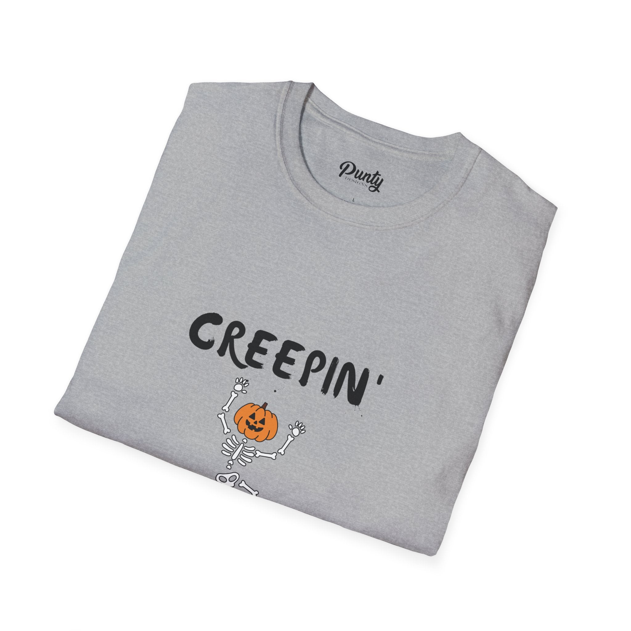 Creepin' It Real Skeleton Softstyle Cotton Tee