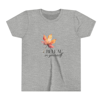 BeLeaf In Yourself Youth Short Sleeve Tee