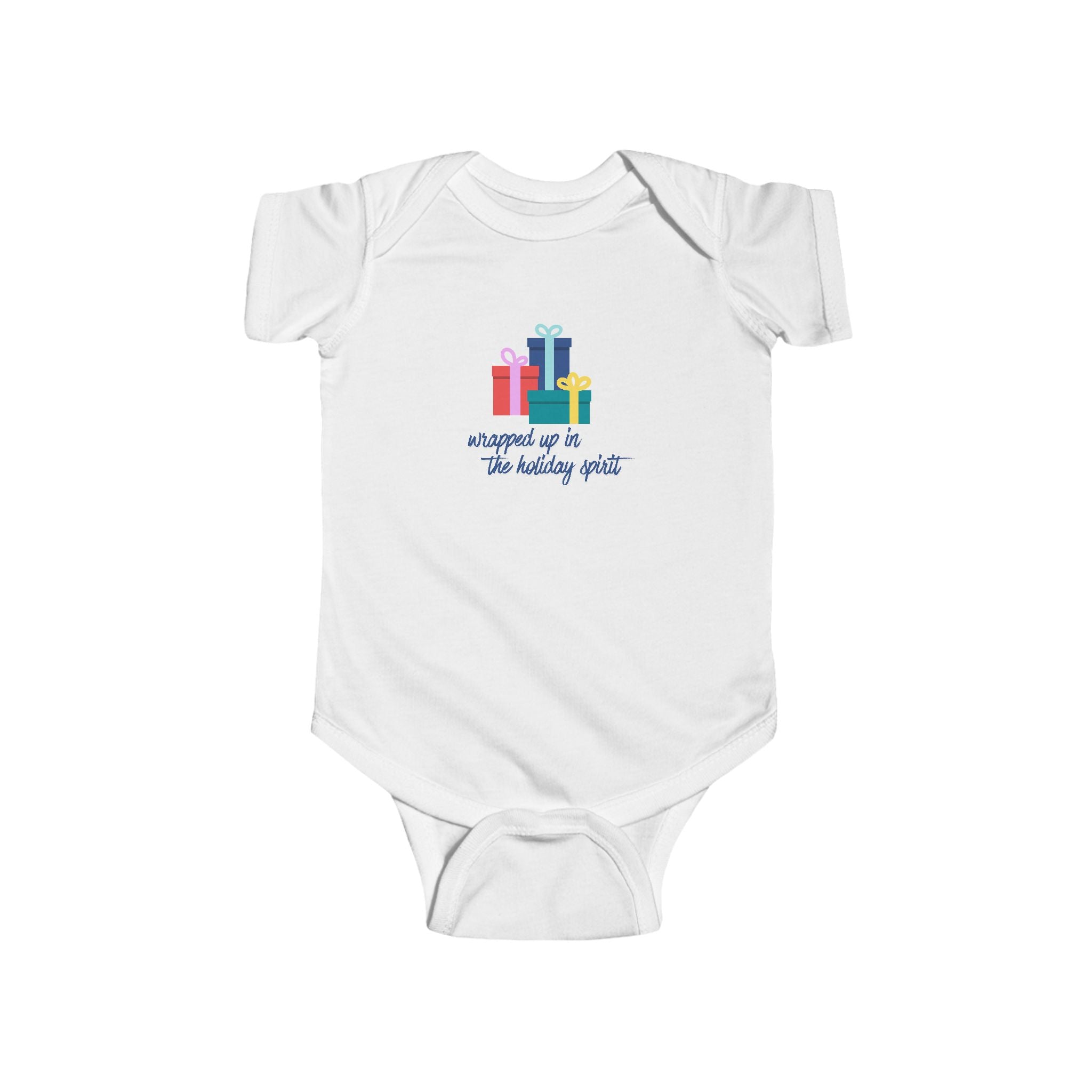 Wrapped Up In The Holiday Spirit- Multi- Baby Onesie