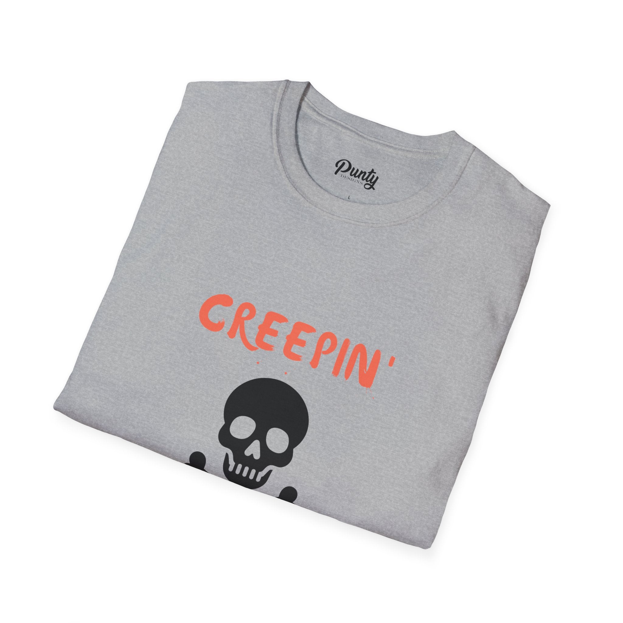 Creepin' It Real Skull Softstyle Cotton Tee