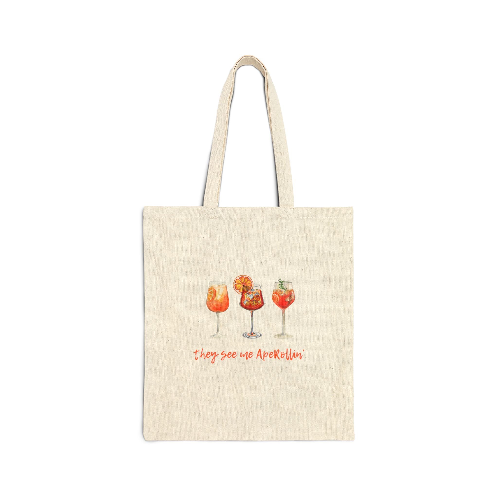 Aperollin' Cotton Canvas Tote