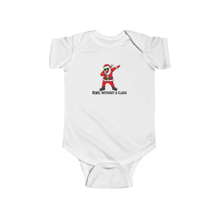 Rebel Without A Claus Baby Onesie