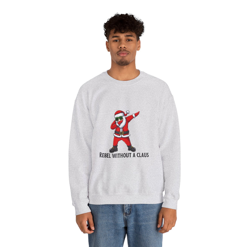 Rebel Without A Claus Crewneck Sweatshirt