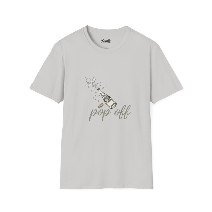 Pop Off - Silver - Softstyle Cotton Tee