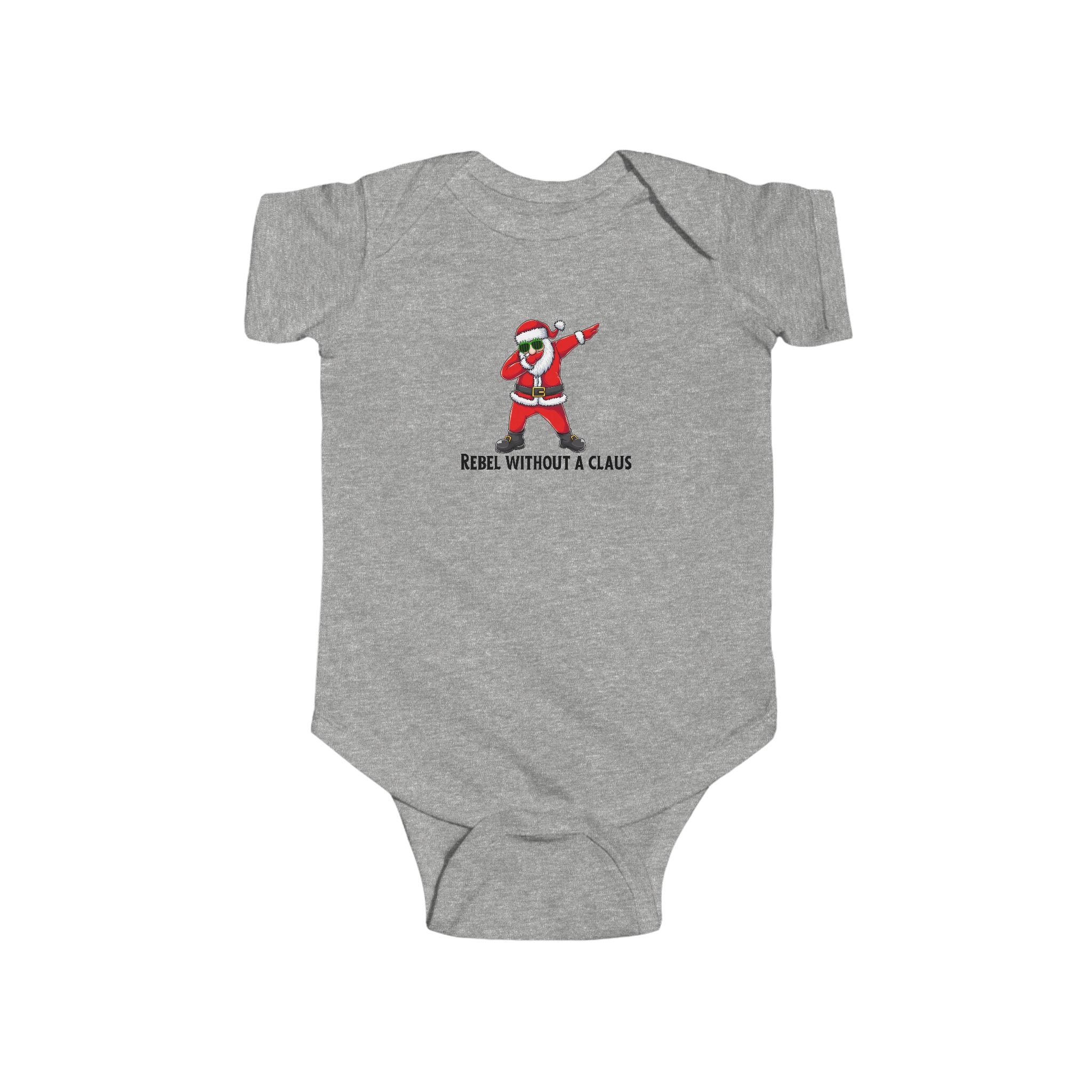 Rebel Without A Claus Baby Onesie