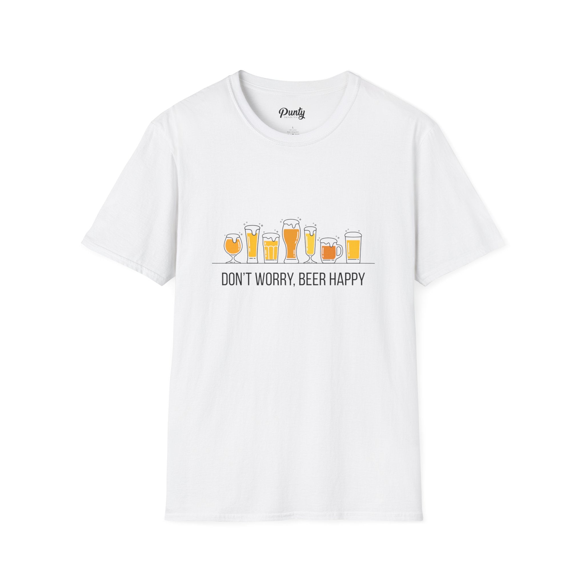 Don't Worry, Beer Happy Softstyle Cotton Tee